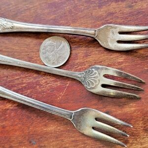 Antique Oyster  Fork Set